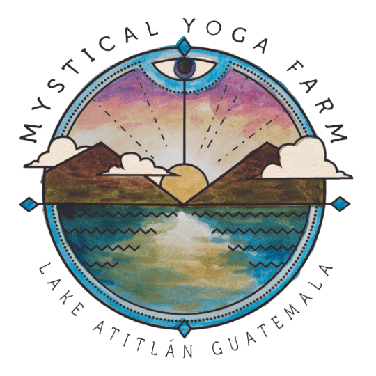 mystical yoga farm logo lake atitlan guatemala